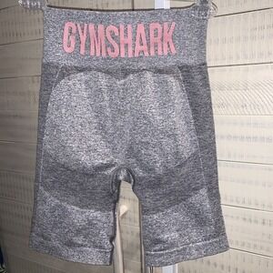 GYMSHARK Flex Cycling Shorts Charcoal Marl/Ruby Pink Womens GLSH4250 Size S‎